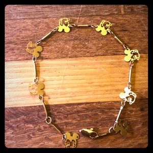 18k Gold Mickey-by-the-yard bracelet